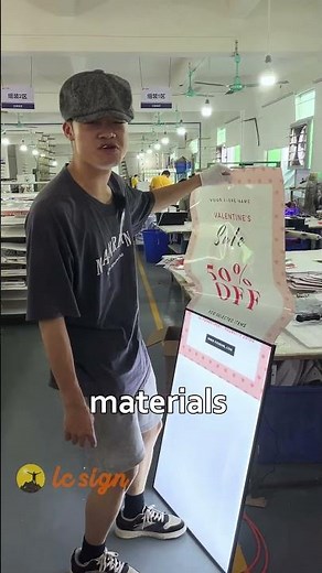 LED lightbox with pvc poster