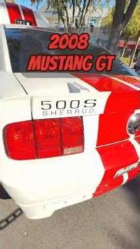 2008 Ford Mustang GT500S Sherrod: Rare Supercharged Muscle with Custom Luxury