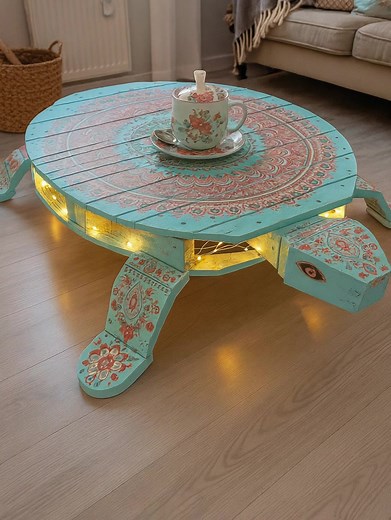 14K views · 177 reactions | Idea mesa en forma de tortuga #pallets #Muebles #mesa | Palletsdecor | Facebook