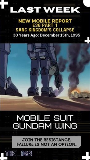 Gundam Wing E36 Siege #anime #action #retro #nostalgia #shorts #scifi #robot #toonami