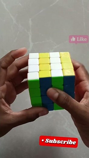 Checker Board Pattern in 4 by 4 Rubik's Cube | தமிழில் #shorts #rubikscube #cubepattern