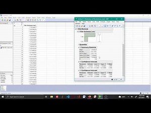 Calculating Confidence Interval in JMP using distribution platform
