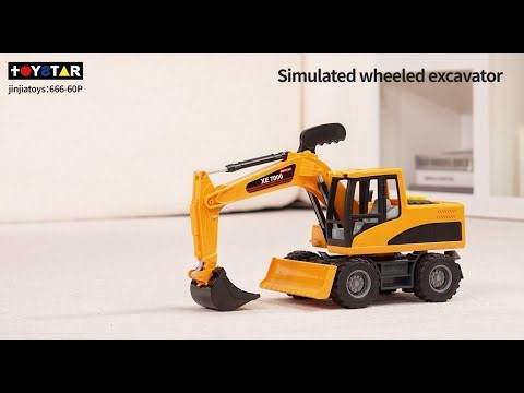 1:12 Scale Engineering Vehicle: Excavator - JINJIATOYS