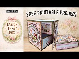 FREE Easter Treat Box Project & Tutorial | Printable Gift Box (Freebie Download)