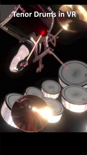Tenor drums in VR virtual reality. #VR Drums