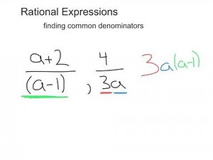 Finding the LCM of Rational Expressions