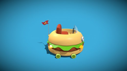 Krabby Patty Wagon - Download Free 3D model by Rafa Andrade (@rafa_andrade)