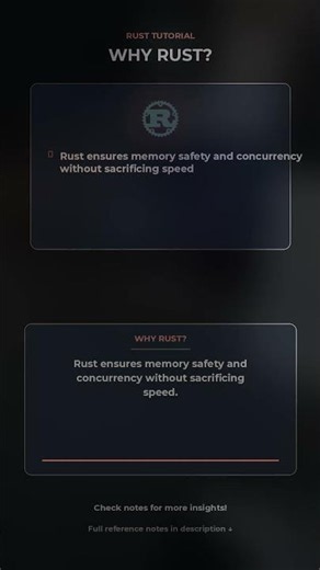 Rust Language: Speed & Safety Demystified #Shorts