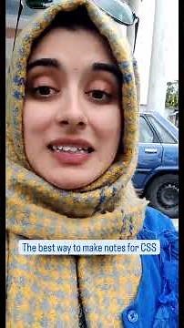 How to make Notes For CSS & PMS Exam Explained #csspreparation