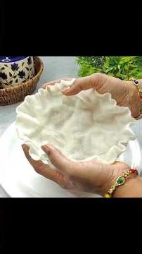 तेलाचा एक थेंबही न वापरता बनवा कुरकुरीत पापड! | Tandalache Papad in marathi #shorts