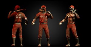BASEBALL PLAYER ZOMBIE | 3D Characters | Unity Asset Store