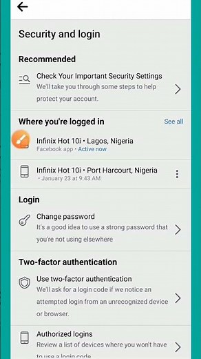 How To Check Facebook Login Devices 2023 #shorts