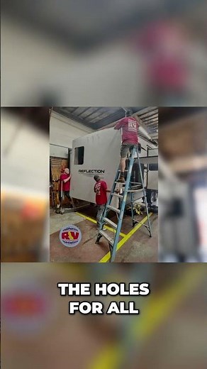 RV Wall Damage Repair! Camping Season Saved! See How We Did It #shorts