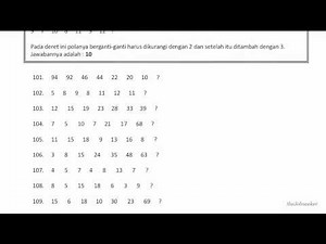 PSIKOTEST IST - TES DERET ANGKA