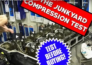 Compression Testing Junkyard Engines, In The Junkyard. Know What You Are Getting Before You Buy, Because This Engine Is Junk! - BangShift.com