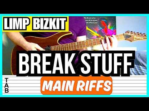 Limp Bizkit - Break Stuff (Main Riffs) Guitar Lesson | Tab | Tutorial