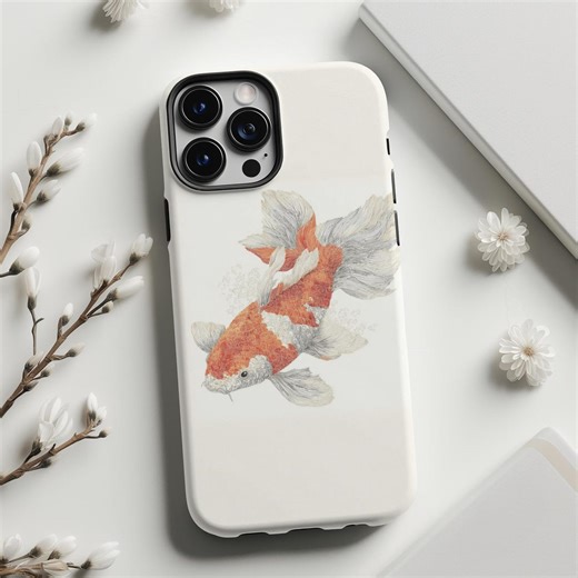 Koi Fish Personalized Phone Case,iphone 17 16 15 14 13 12 11 Pro Max Samsung S25 S24 S23 Ultra,google Pixel Custom Magsafe Marine Life Phone - Etsy