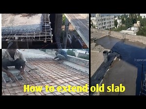 how to extend concrete slab | extention of old slab | extention of concrete slab