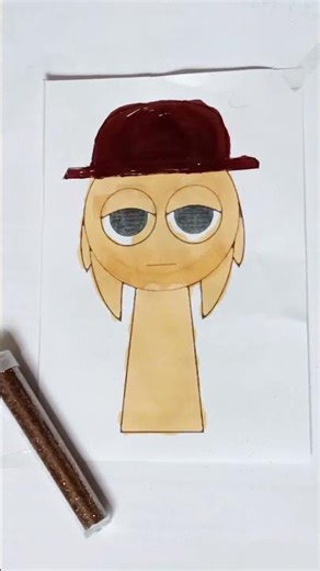 Sprunki Cute Sleepy Coloring Page ✨🎨 Easy Glitter Art for Kids