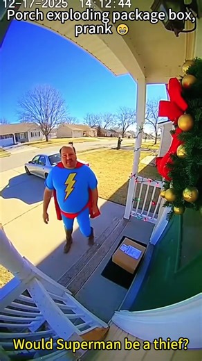 Porch exploding package box, prank 😁#porchpiratecaught #glitter #prank