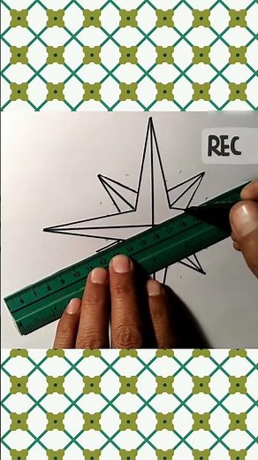 Easy Compass Rose Drawing Step by Step Art #shorts
