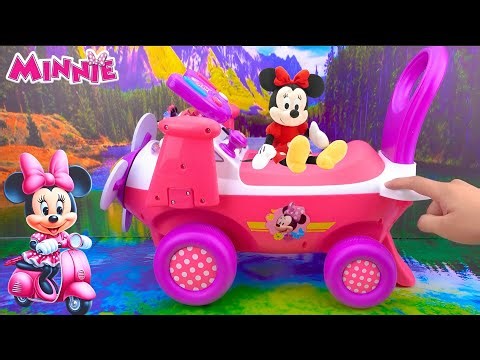 9 Minutes Satisfying with Unboxing Disney Minnie Mouse Vehicles Playset | Review Toye ASMR