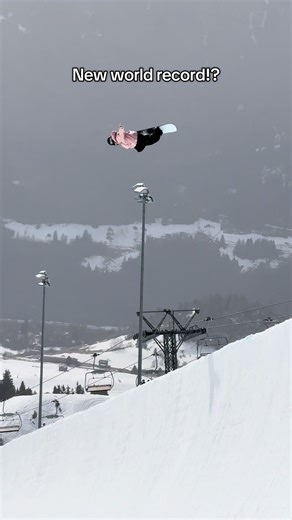 New World Record for Highest Switch-Backside Air in Snowboarding