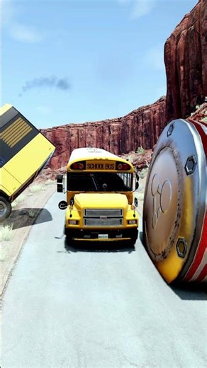 Use this version focused exactly on Car vs Obstacle #BeamNGDrive #Crash #Shorts