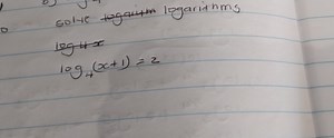 Solve the following logarithms:\log_{4}x\log_{4}(x 1) = 2... | Filo