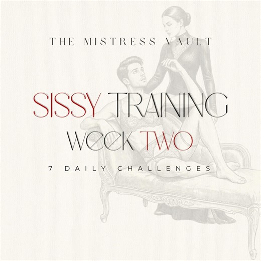 Sissy Training Week-two | 7 Day Feminization Training Tasks | for Couples & Individuals - Etsy Australia