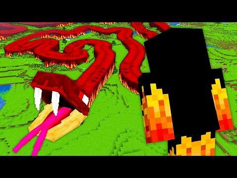Criei uma COBRA GIGANTE no MINECRAFT