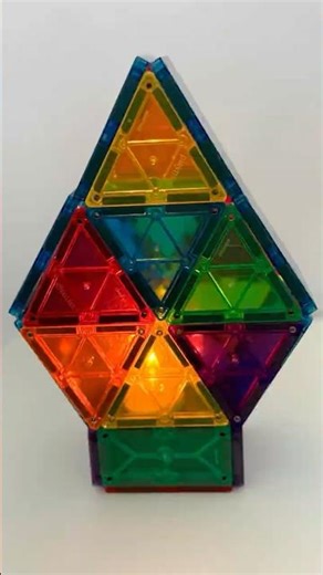 Build a Lamp with Magnetic Tiles 💡 | Fun STEM Idea #kidslearning #magnetictiles #stem