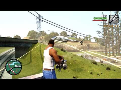 ⭐⭐⭐⭐⭐⭐SIX STARS WANTED LEVEL RAMPAGE WITH TANK | 6 STAR ESCAPE IN GTA SAN ANDREAS DEFINITIVE EDITION