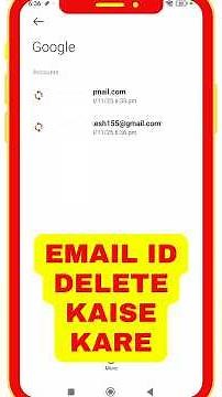 Google Account Delete Kaise Kare / Email I'd Delete Kaise Kare | Gmail I'd Delete Kaise Kare #shorts