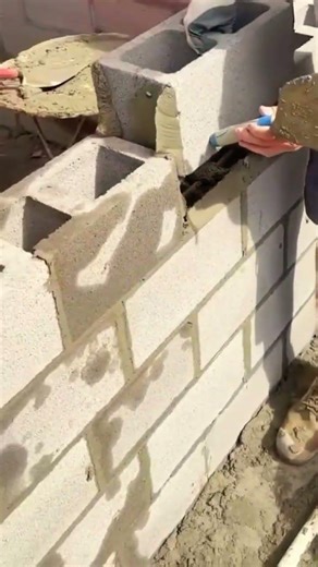 Teknik pemasangan bata ringan secara professional #shorts