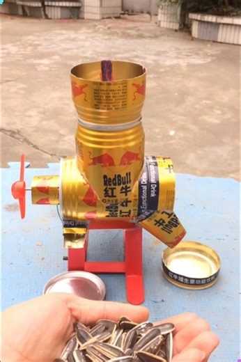 This guy is a DIY wizard, building working gadgets from scratch with things most of us throw away. From a sunflower seed peeler made with an old toy motor to mini cars powered by recycled parts — everything moves, functions, and stuns. Genius? Absolutely. | Creative Inspiration For You