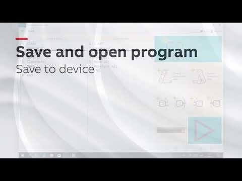 YuMi® Save and open program