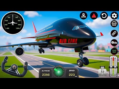 ✈️ Flight Airplane City Pilot Simulator – Plane Boeing Emergency Landing | Android Gameplay