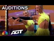 The Rybka Twins' ELECTRIFYING performance lights up the stage! - Auditions - AGT 2023