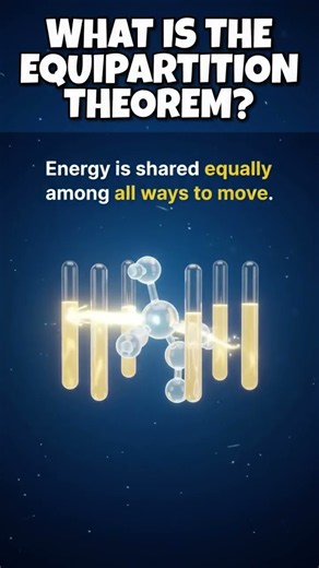 What Is the Equipartition Theorem? Energy, Degrees of Freedom & Kinetic Theory Explained!!