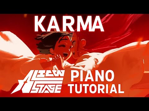 KARMA | Alien Stage PIANO TUTORIAL SHEET + MIDI