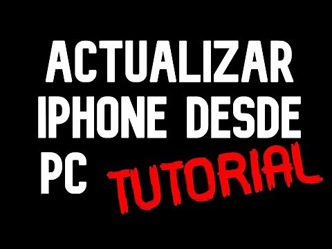 Como actualizar un iPhone desde un PC
