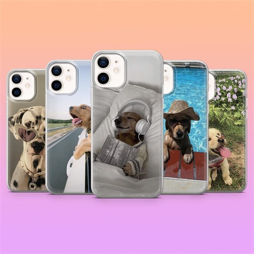 Puppy Dog Clear Phone Case, Adorable iPhone Samsung Pixel Cover - Etsy