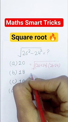 Square root math 🔥