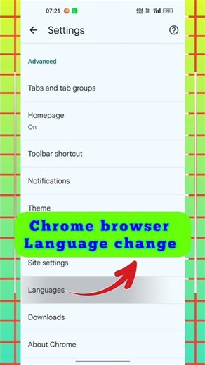 chrome browser language change | how to change language in google chrome in mobile