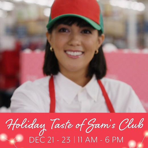 You’re invited to the Holiday Taste of Sam’s Club! Come sample this season’s delicious must-haves, easy-prep holiday faves and more. At your club Dec. 21-23, 11 am-6pm. https://www.samsclub.com/tasteofsams | Sam's Club