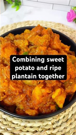 Do you know you can make sweet potato and ripe plantain together #shorts #shortsafrica