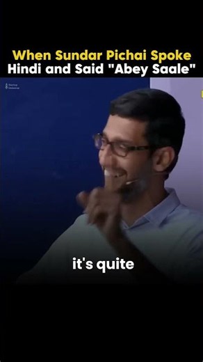 Sundar's Hindi Moment😄🔥 #google #hindi #sundarpichai