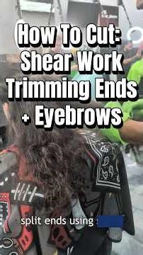 Here's my haircut tutorial on how to cut: Shears to trim split ends and Eyebrows groomed