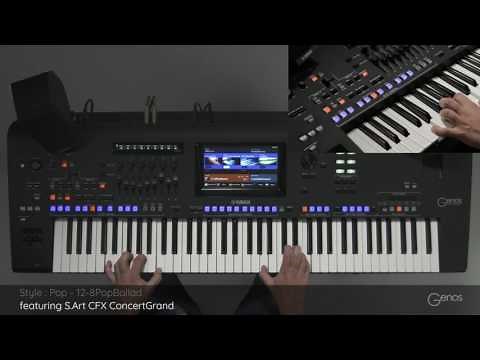 12-8PopBallad - Pop Style genre with One Touch Settings. Yamaha Genos